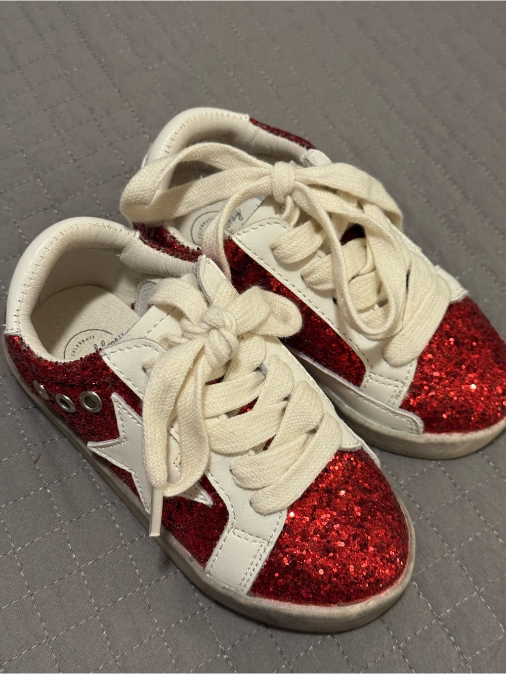 Sweet Honey Sneakers Red Sparkle Size 6